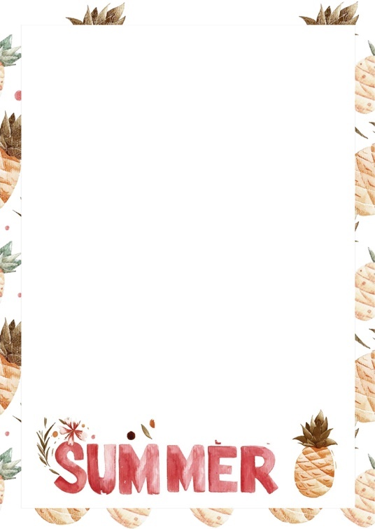 可爱卡通风1 (10)可爱卡通信纸模板word模板